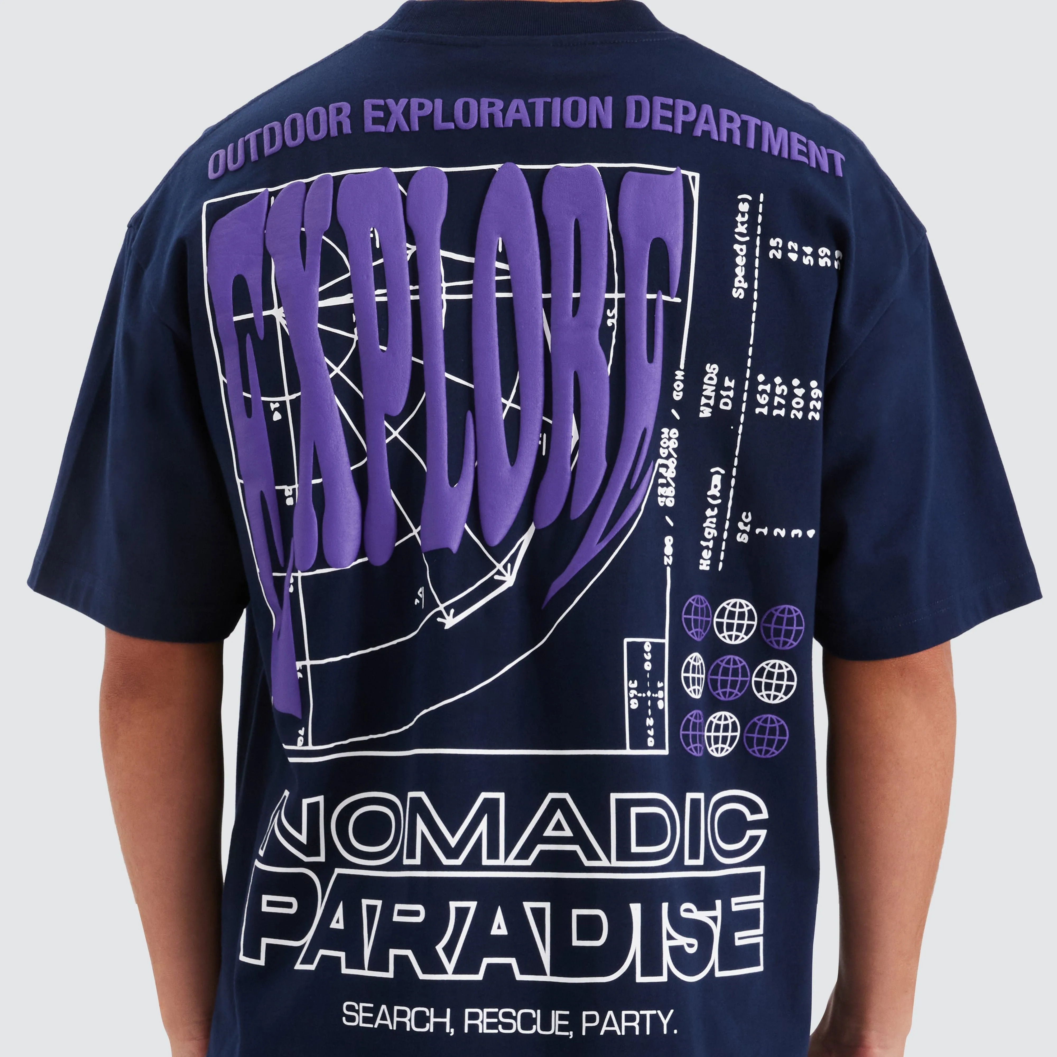 Radar Street Tee Navy Blue