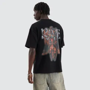 Rave Street Tee Jet Black