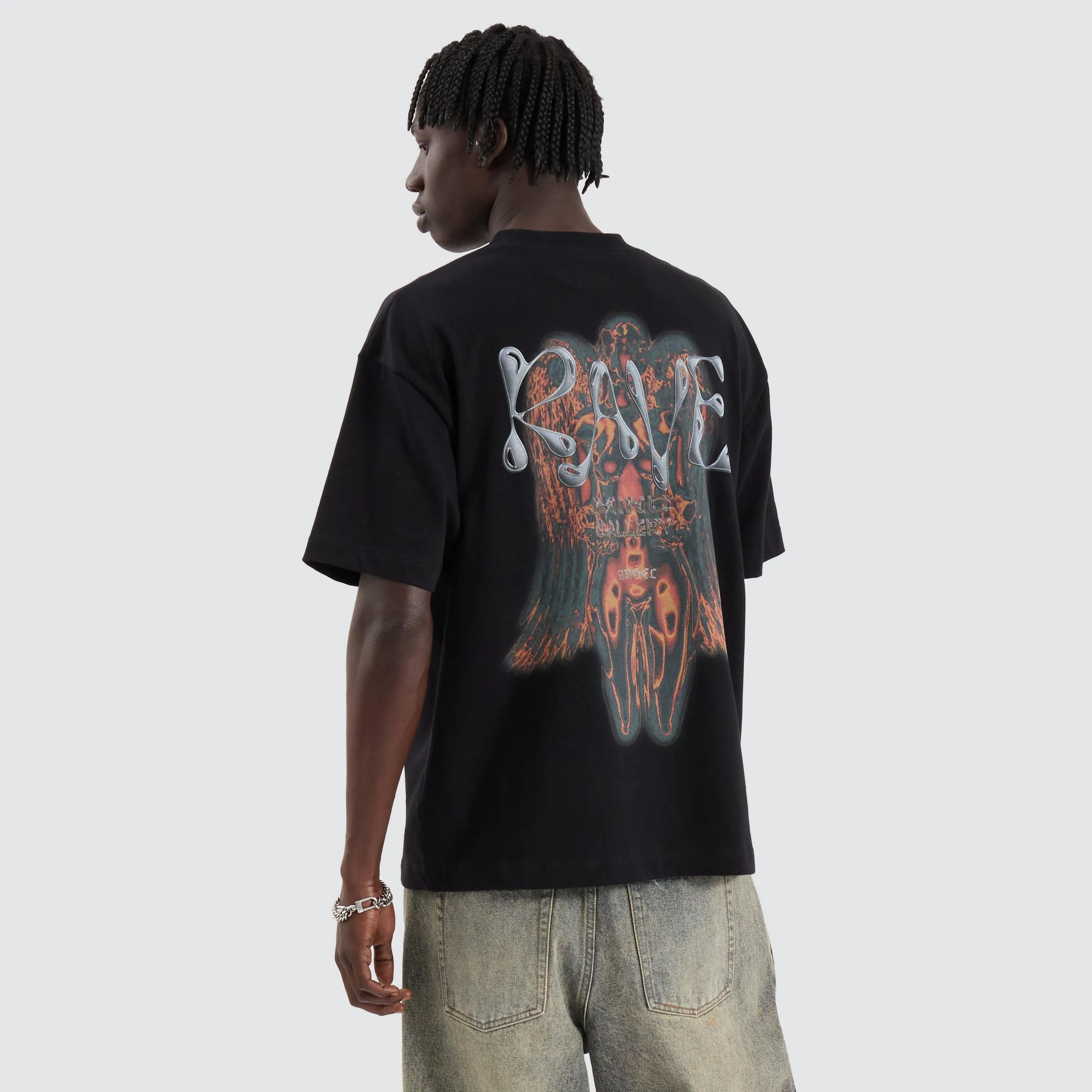 Rave Street Tee Jet Black