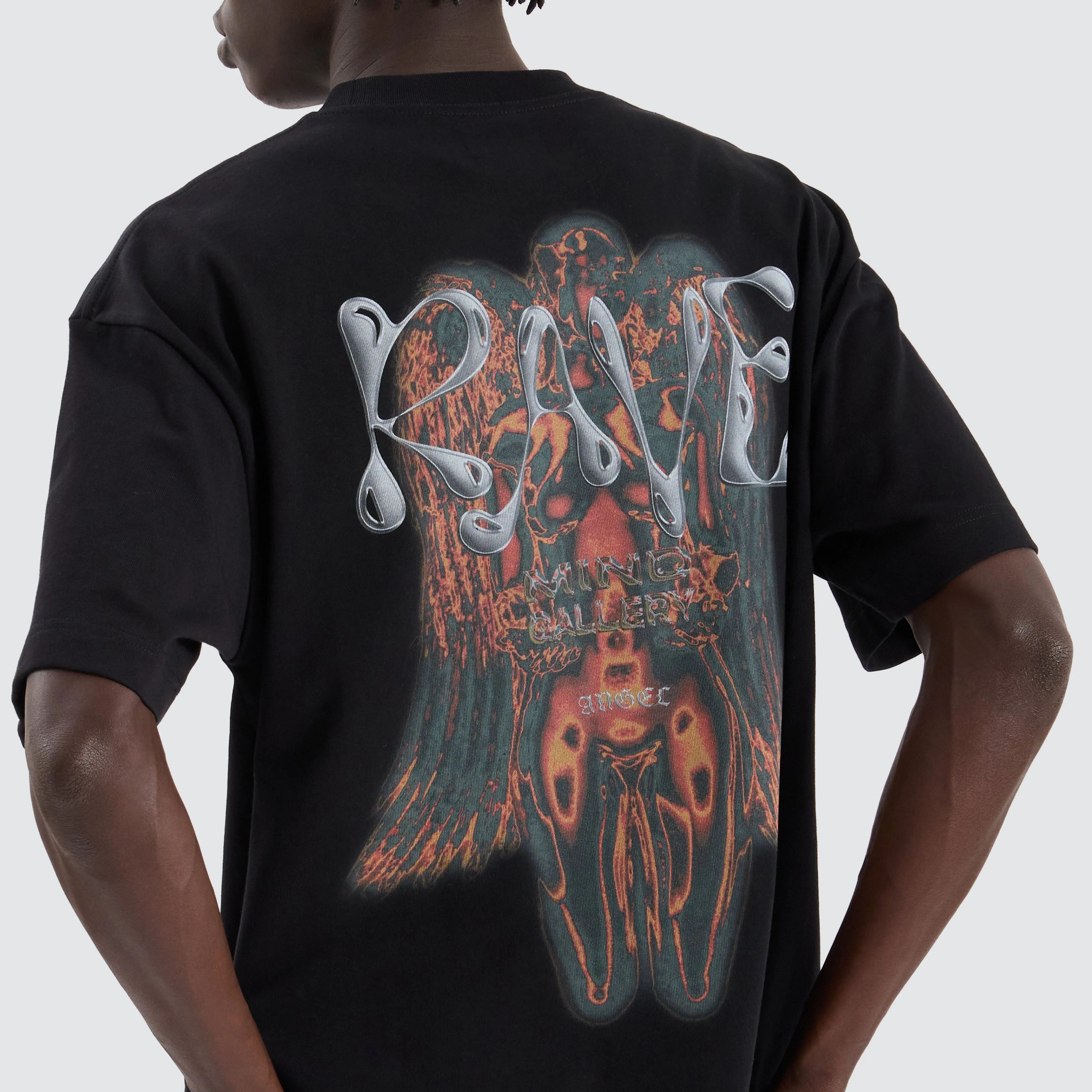Rave Street Tee Jet Black