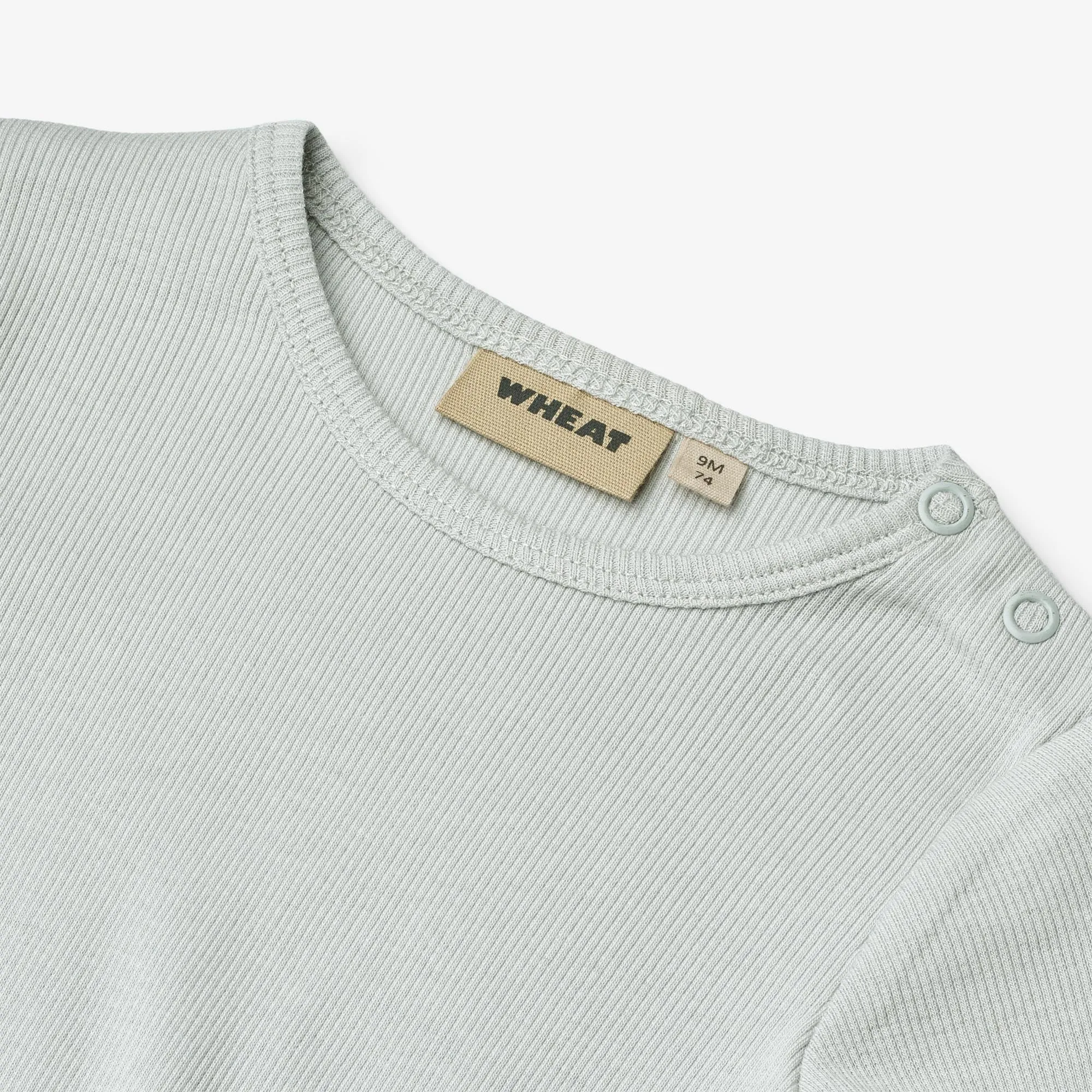 Rib Body L/S Spencer - soft blue