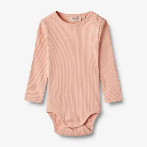 Rib Body L/S Spencer - soft coral