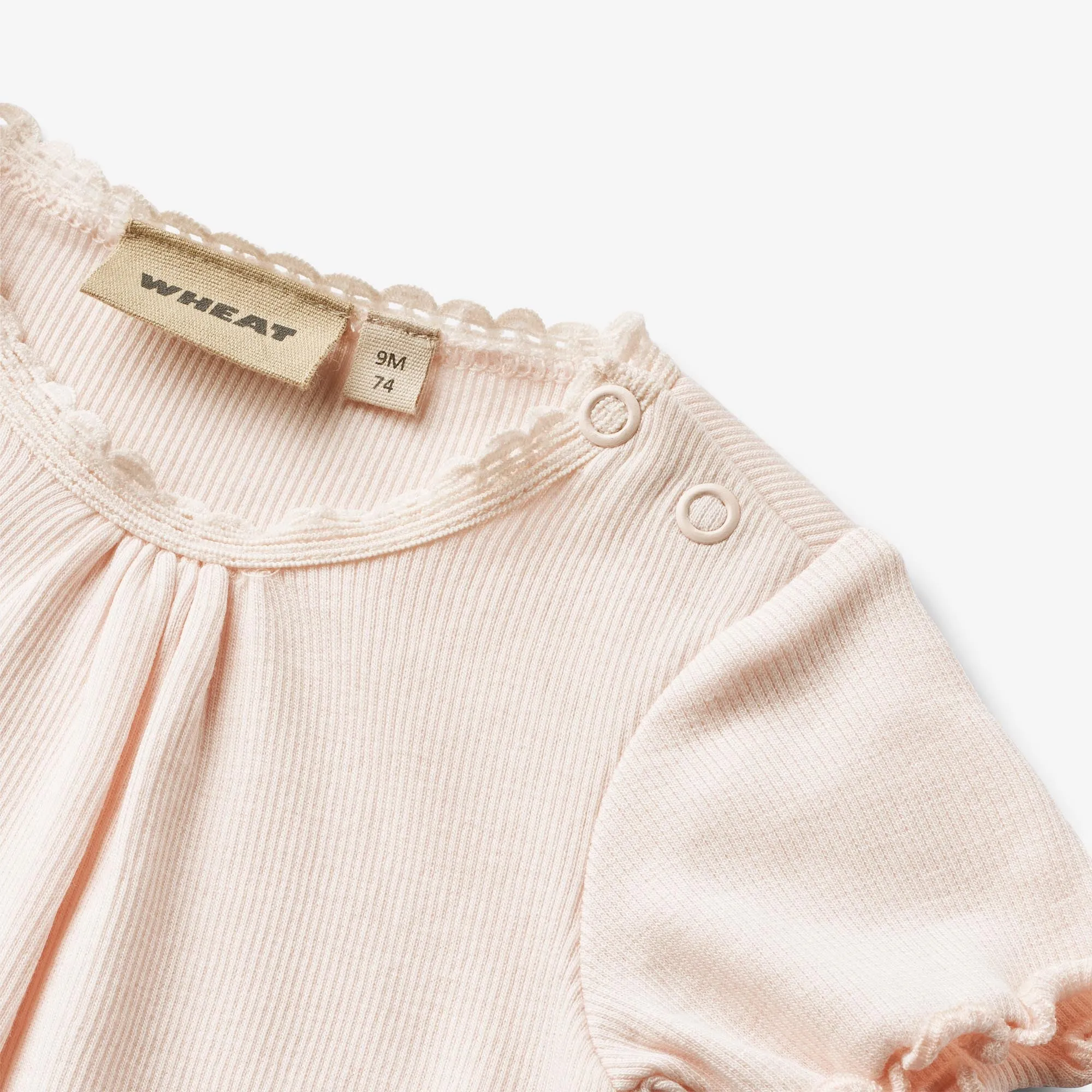 Rib Body S/S Edna | Baby - soft rose