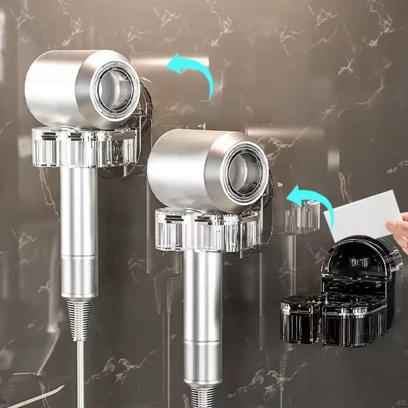 Rotating Punch-free Hair Dryer Stand