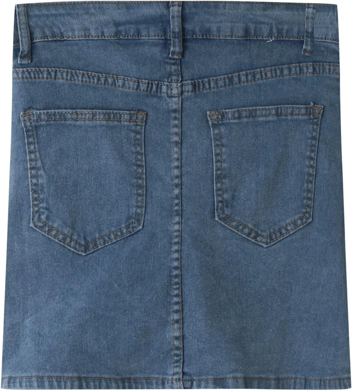 Skorts Skirts for Women Denim Casual Mini Skirt Side Slit High Waist Slim Fit Stretchy Trendy Teen Girls Jean Shorts