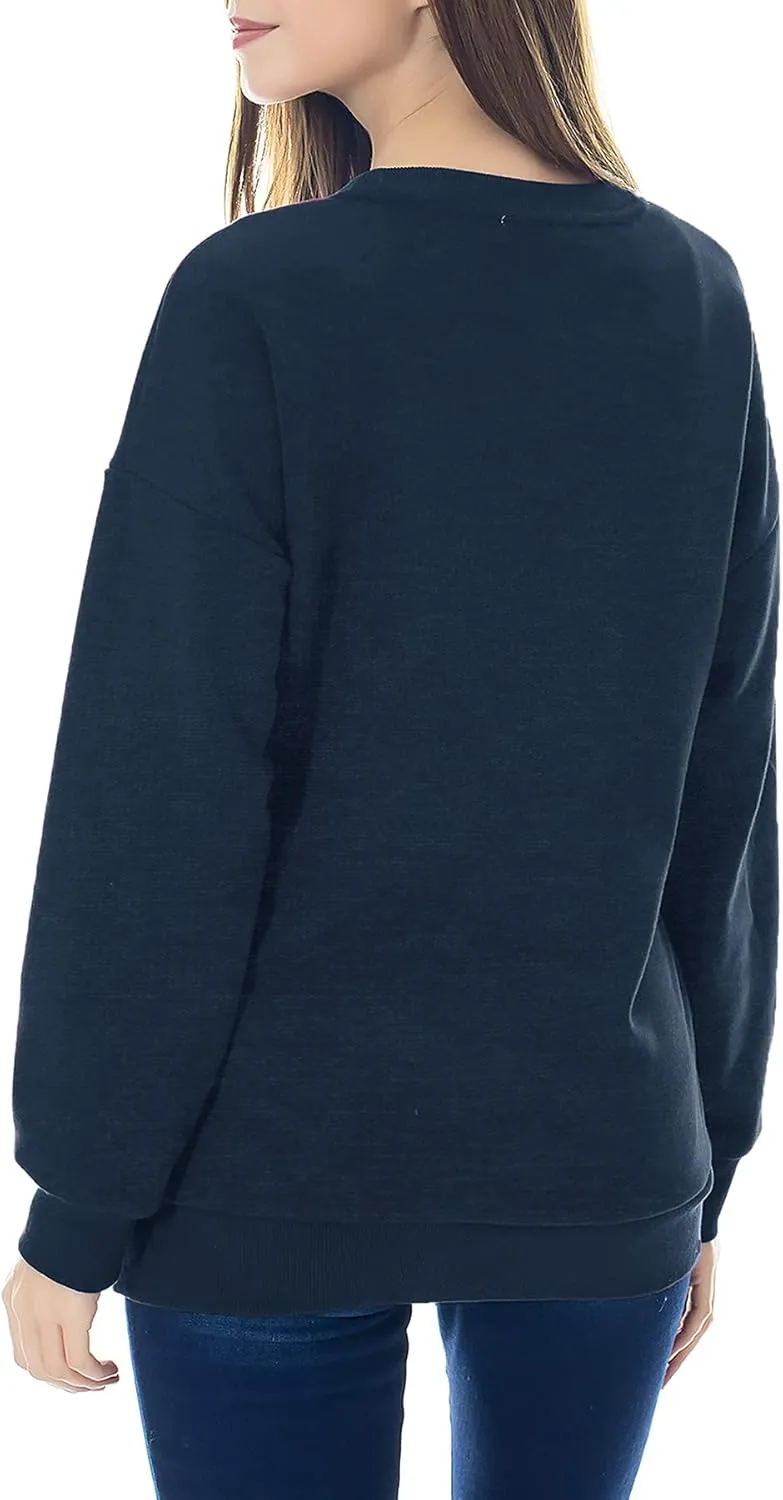 Smallshow Fleece Maternity Nursing Sweatshirt Long Sleeve Breastfeeding Tops