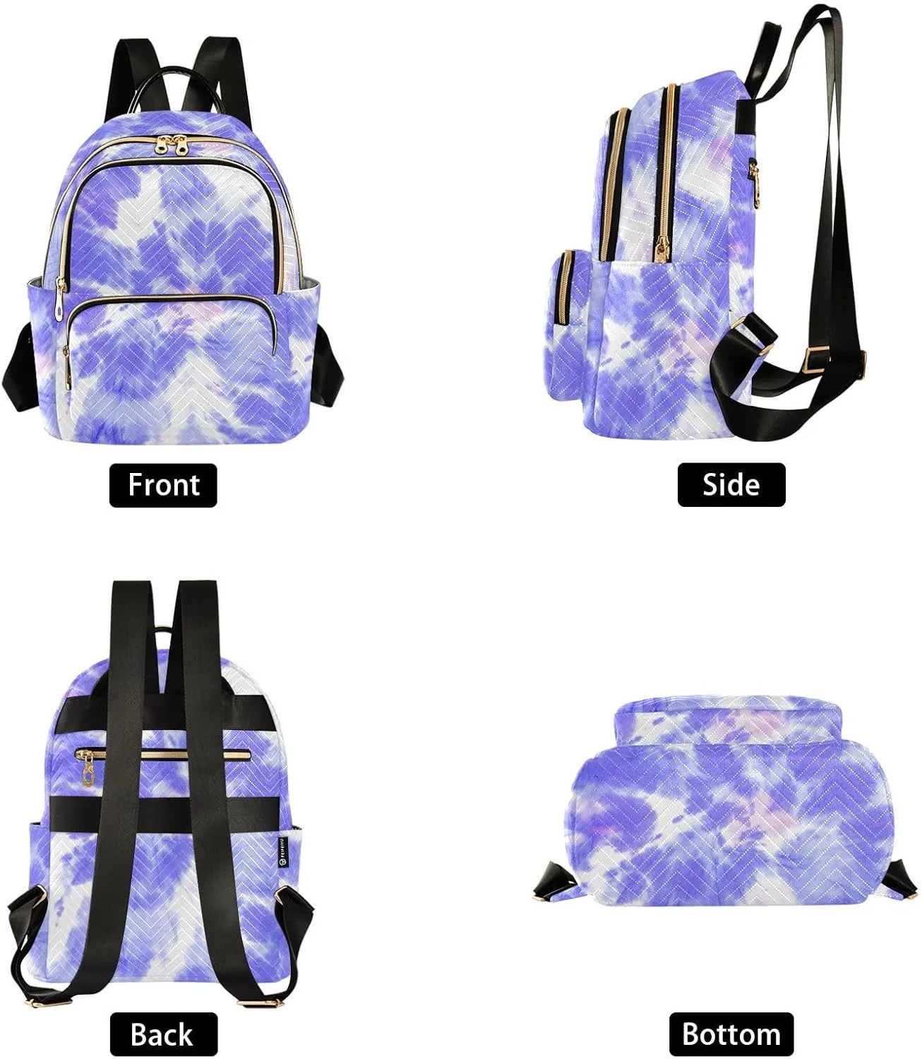 Tie Dye Mini Backpack for Women, Travel Backpack Purse Daypack Shoulder Bag for Ladies