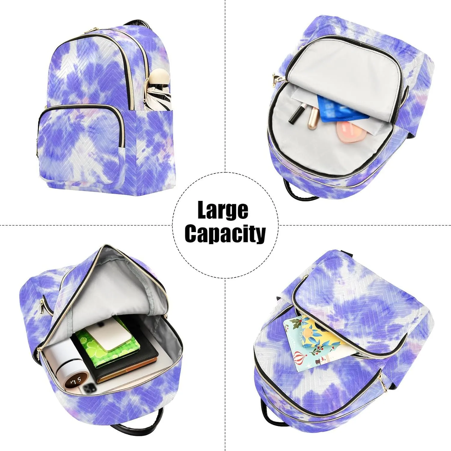 Tie Dye Mini Backpack for Women, Travel Backpack Purse Daypack Shoulder Bag for Ladies