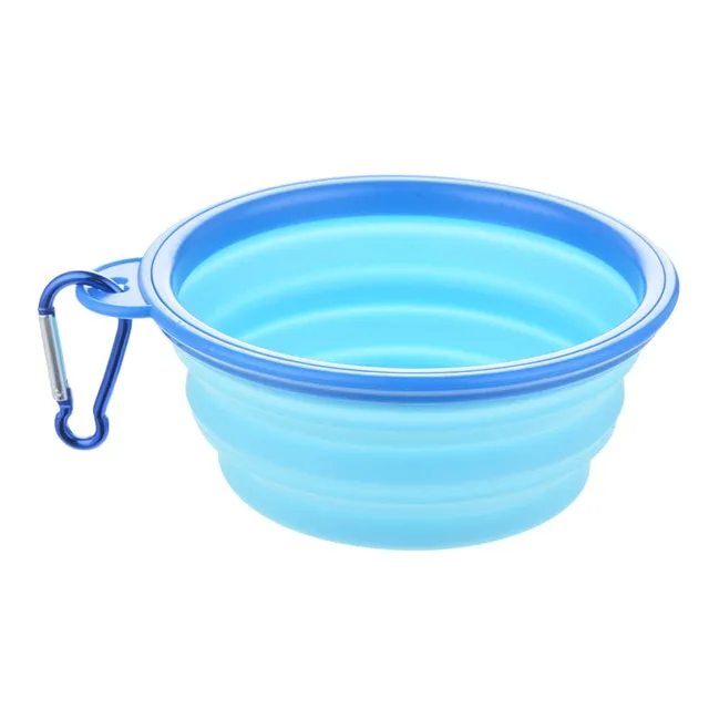Travel Silicone Bowl Portable Foldable Collapsible Pet Bowl