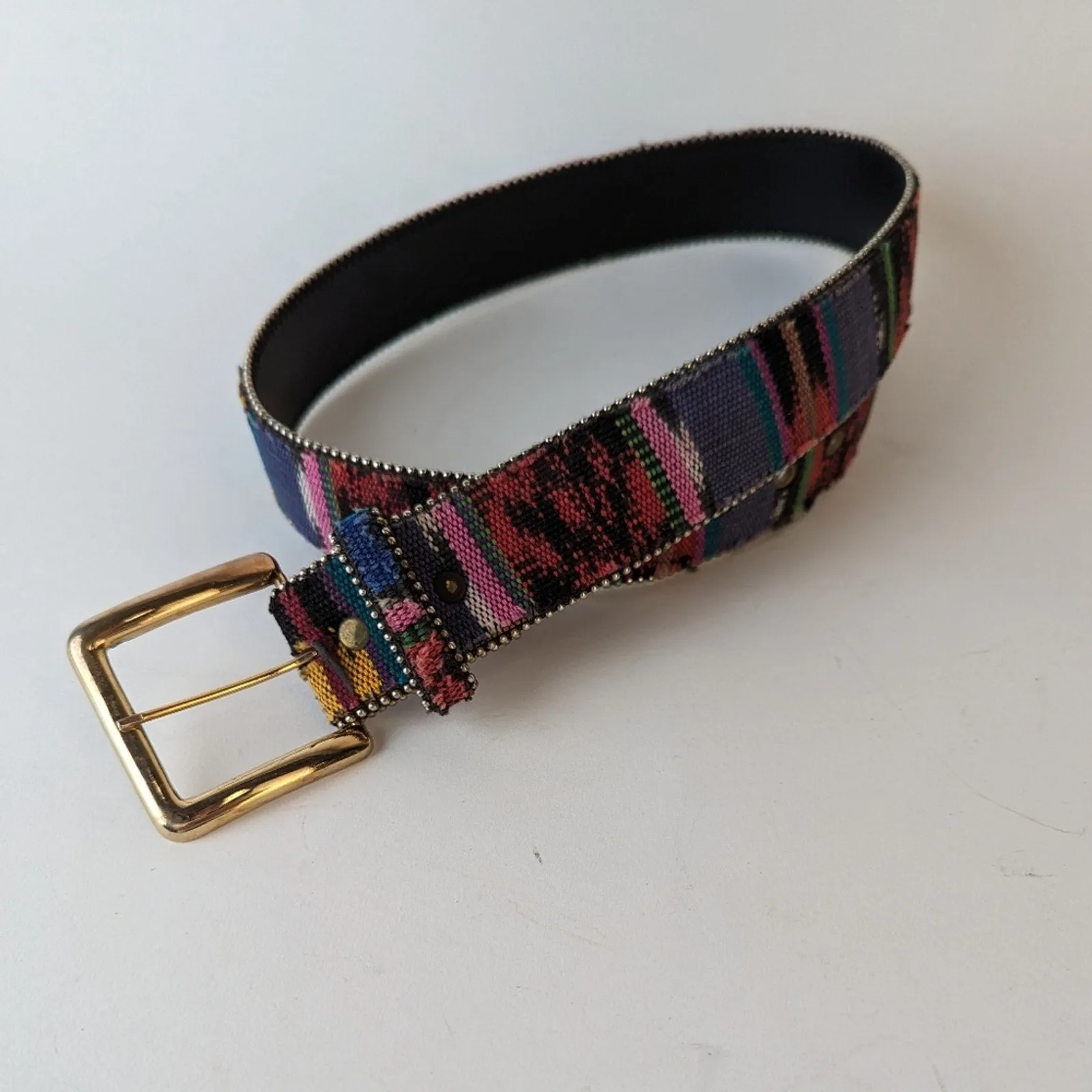 Vintage Tapestry Neon Belt