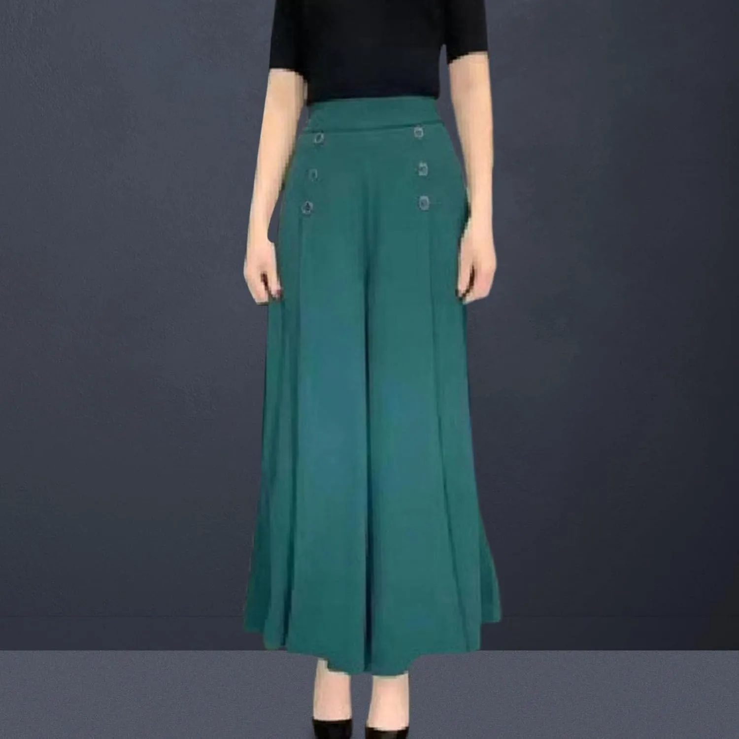 Wide Leg Pants for Women Spring Summer Work Pants Long Palazzo Pants High Waist Trousers