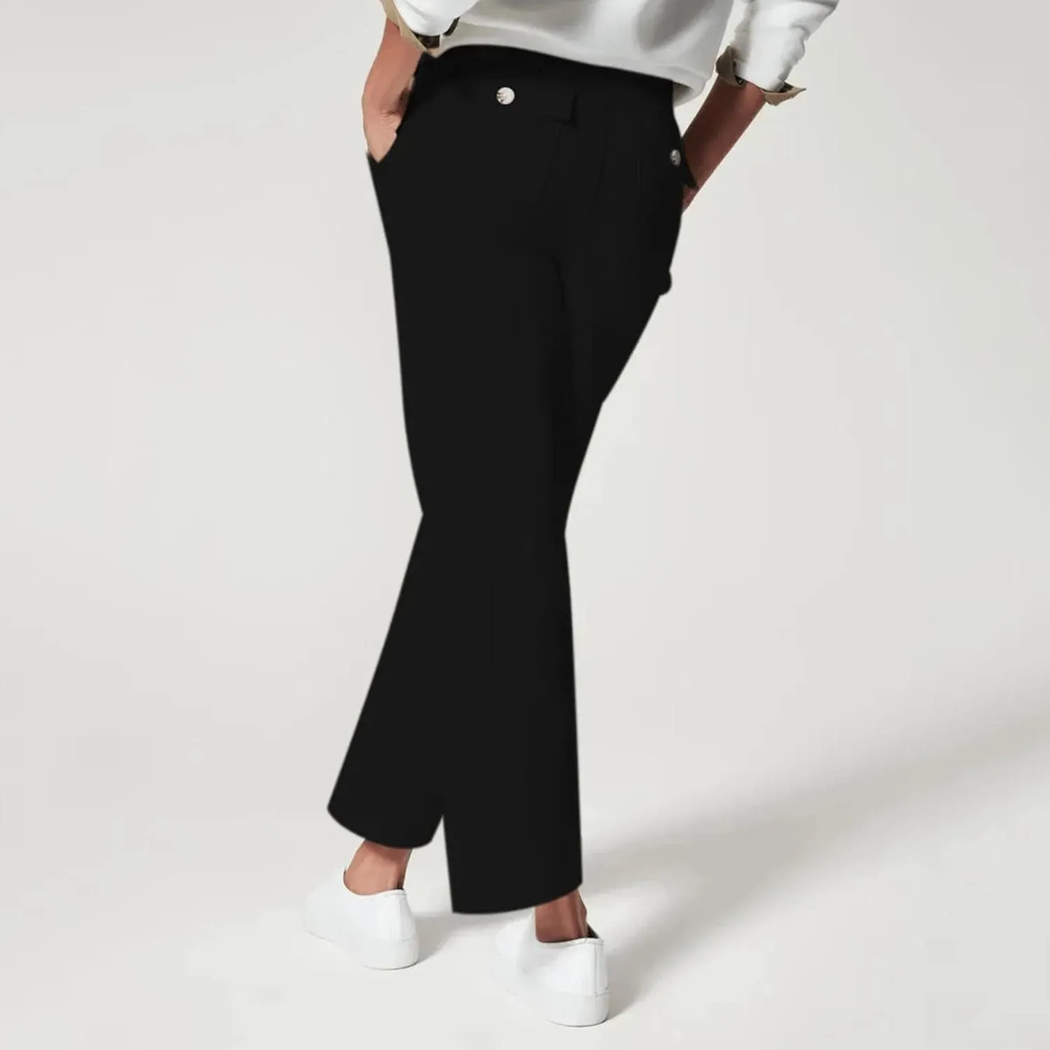 Women High Waist Casual Wide Leg Long Palazzo Pants Trousers Comfy Work Dress Pants Lounge Yoga Capris Pants