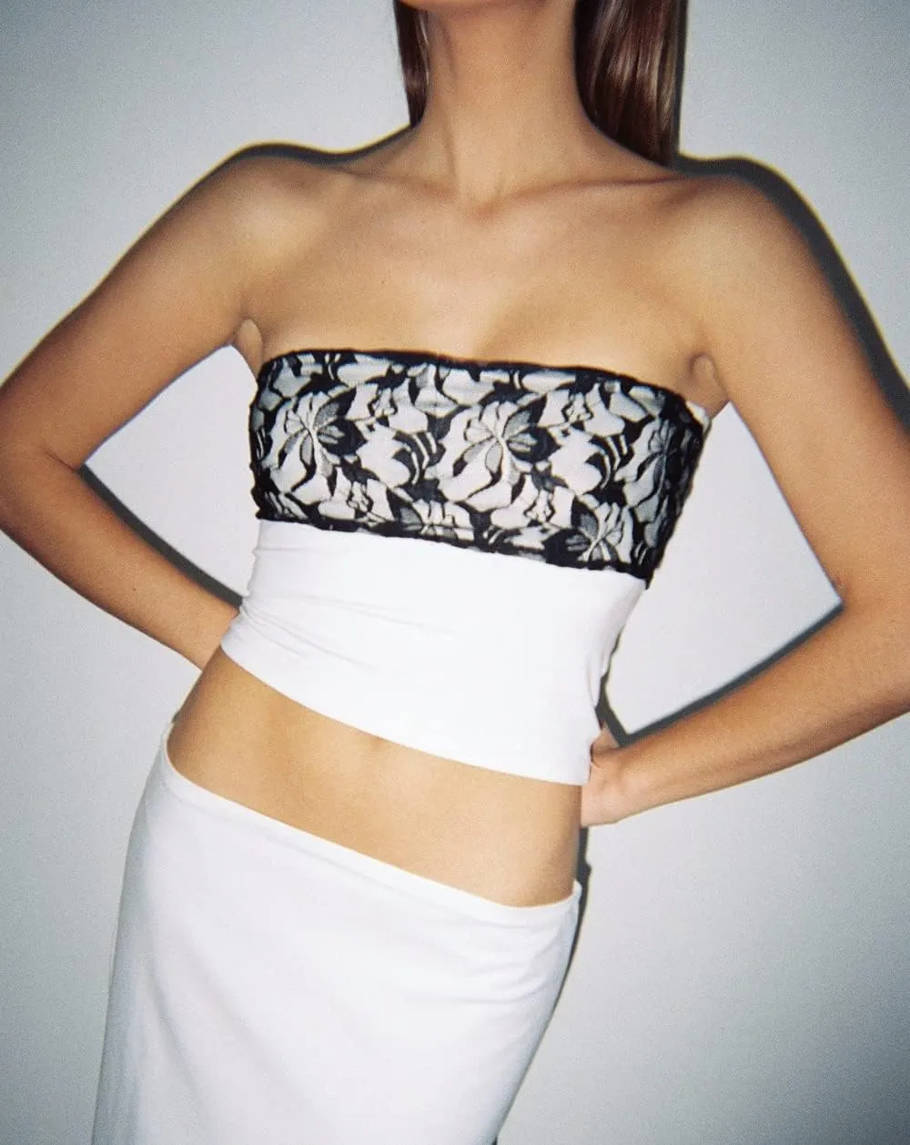 Women Hollow Out 2 Piece Skirt Set Y2K Halter Backless Crop Camis Slim Fit Tube Tops Split Maxi Skirts Outfits