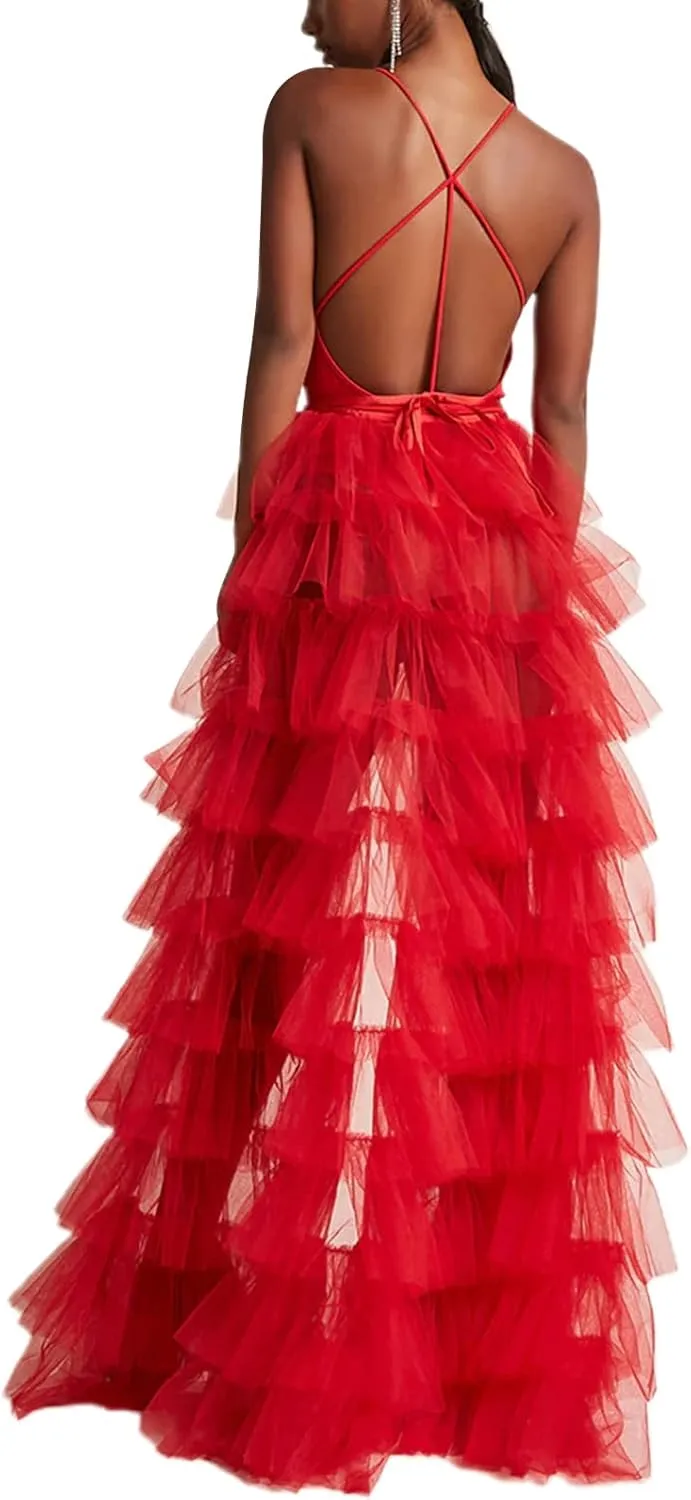 Women Tulle Maxi Skirt Sexy Sheer Mesh High Low Waist Irregular Long Skirts Cocktail Party Club Split Skirt