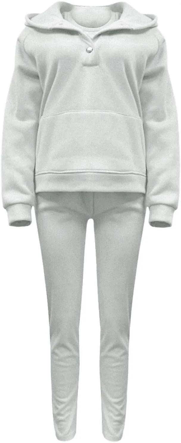 Womens 3 Piece Sports Outfits Lounge Hoodie Sweatsuit Sets Oversized Sweatshirt Baggy Fall Slim Trousers Vest Sweatpants