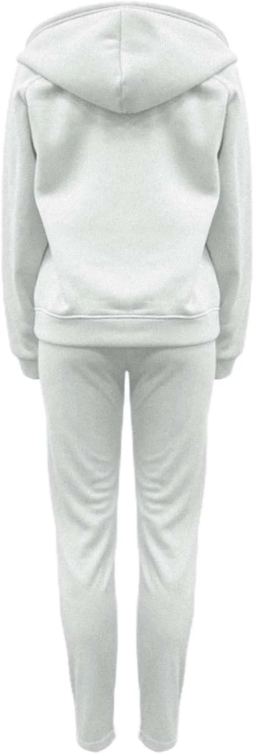 Womens 3 Piece Sports Outfits Lounge Hoodie Sweatsuit Sets Oversized Sweatshirt Baggy Fall Slim Trousers Vest Sweatpants