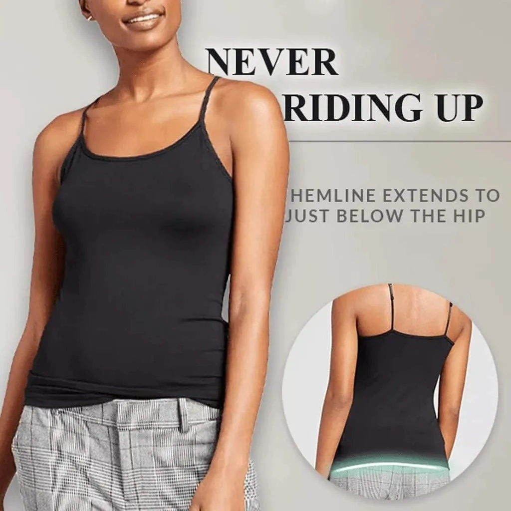Women's Camisole Tops with Built in Bra Adjustable Spaghetti Straps Cami Tanks Summer Workout Top Undershirts for Yoga