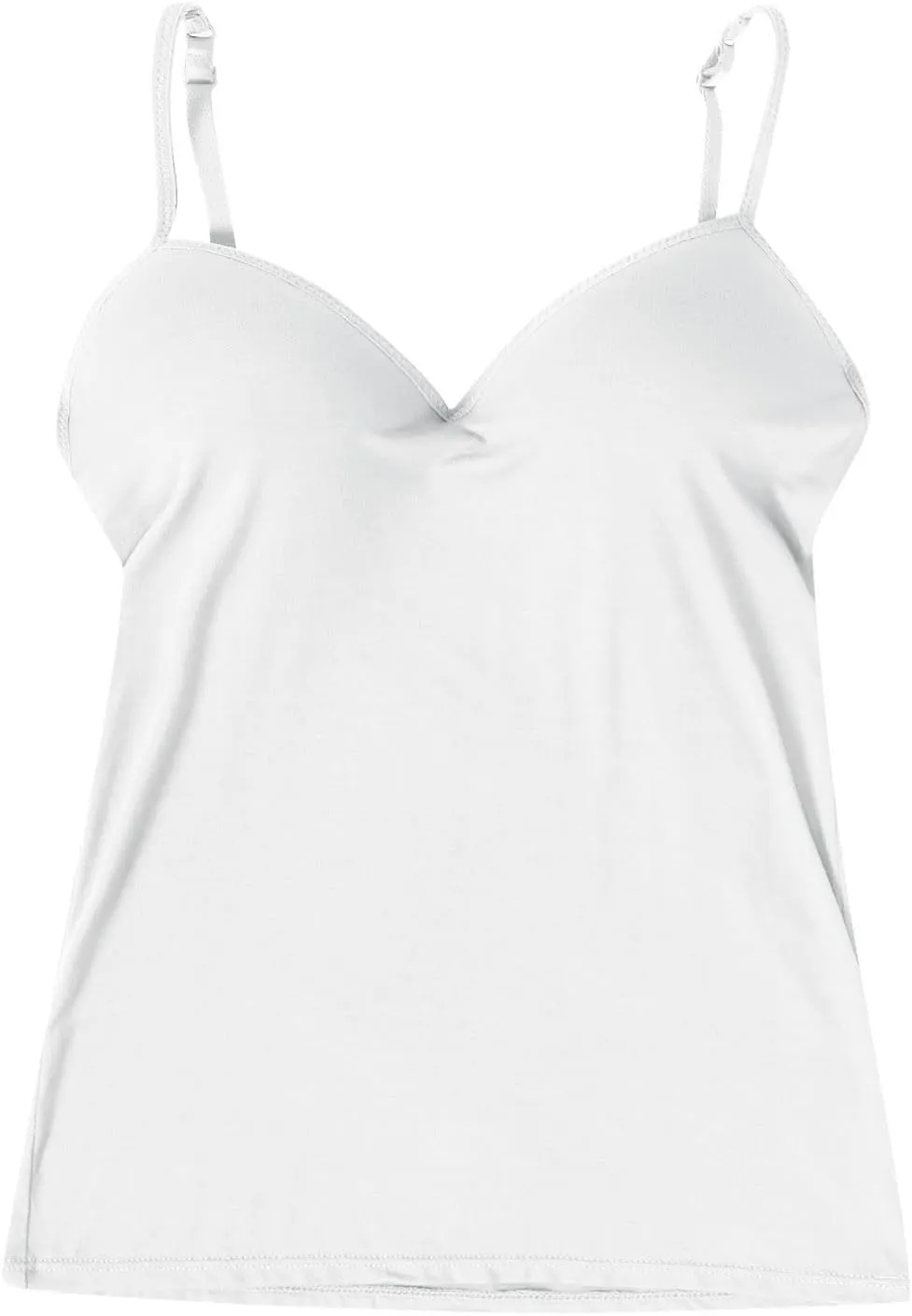Womens Tank Tops with Built in Bra Summer Basic Padded Yoga Shirt Shelf Bras Workout Camisole Casual Undershirt