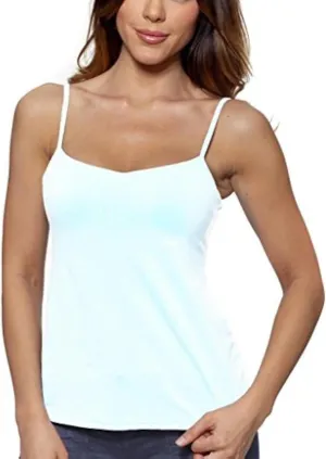 Women's Underwire Bra Camisole, Sleeveless, Scoop Neck, One Size, Standard Length